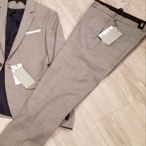 Zara Wool Suit Grey Pants size 30